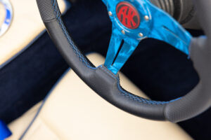 Blue viper steering wheel